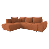 ECKSOFA Forest, Seite: Links - Schwarz/Bronzefarben, Holz/Kunststoff (290/183cm) - MIRJAN24