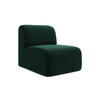 SOFAELEMENT Samt Stoff Grün - Dunkelgrün/Schwarz, Holzwerkstoff/Kunststoff (70/75/94cm) - Makamii