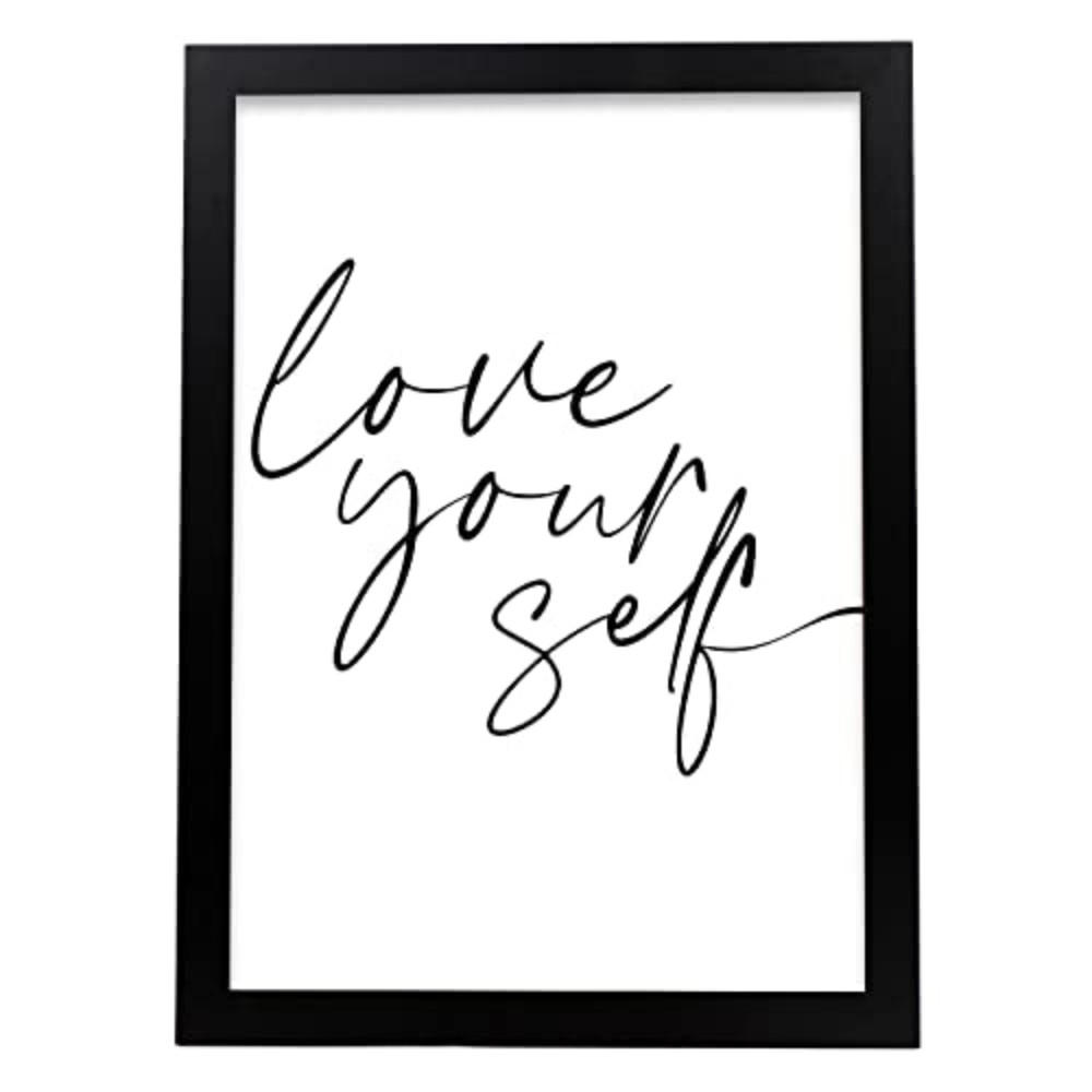 POSTER Inspirierende Kunst – Love Yourself A3 Rahmenlos - Klar, Papier (29.7/5/42cm) - Nacnic