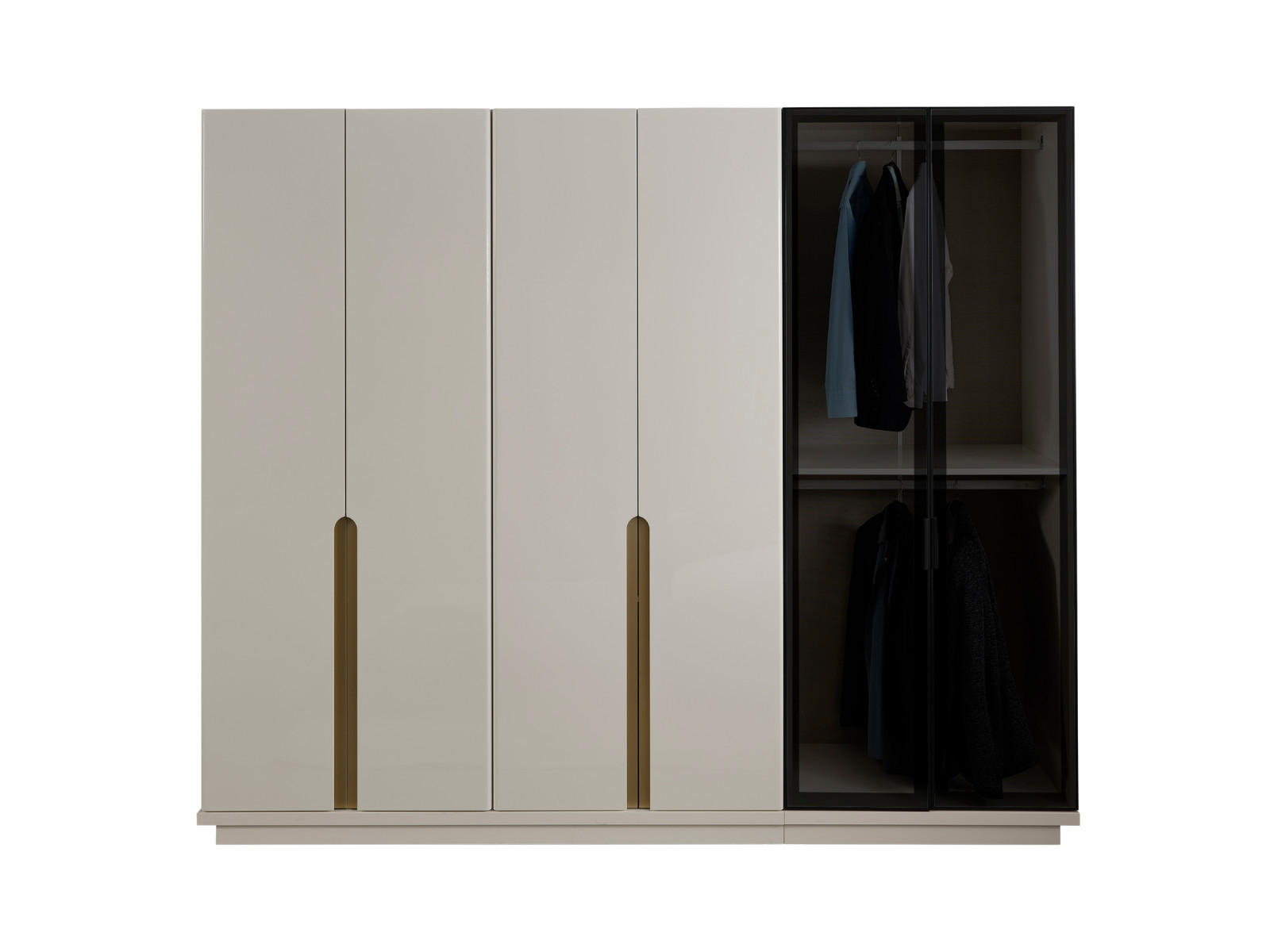 XXXLutz Kleiderschrank Beige 86x219x56 cm