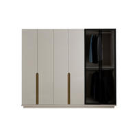 KLEIDERSCHRANK Pedro 2 trg. - Beige, Holzwerkstoff (86/219/56cm)