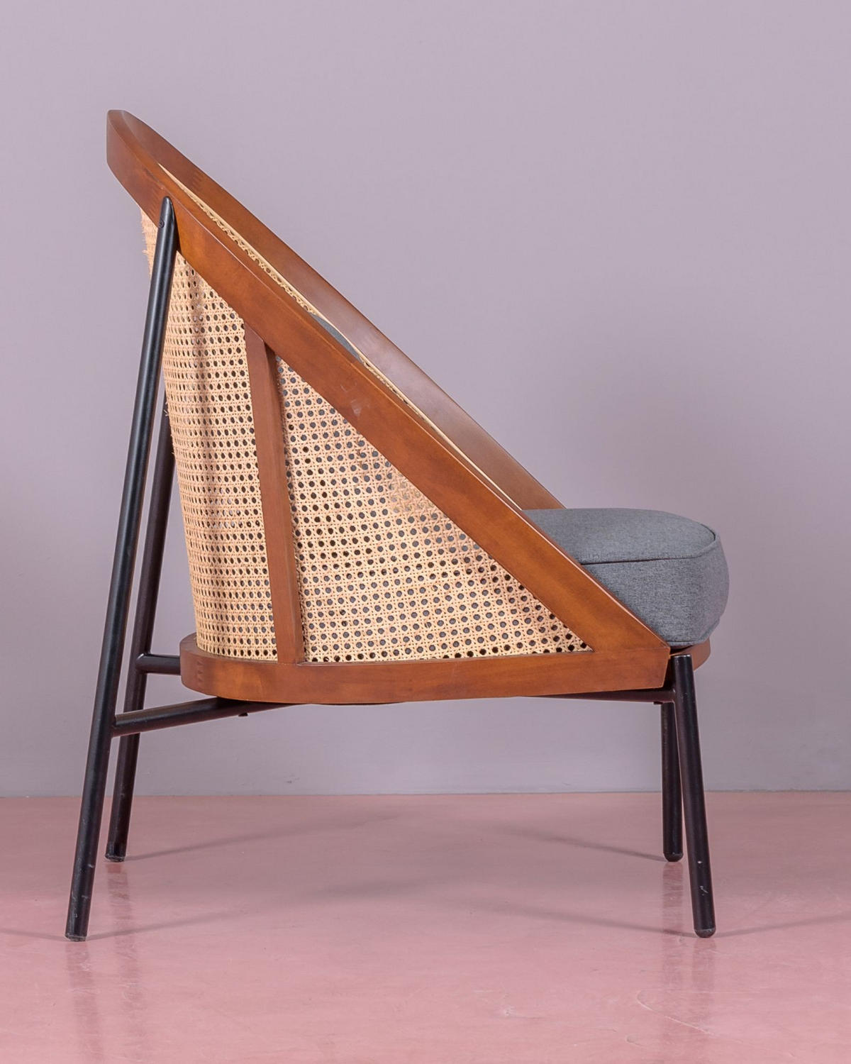 SESSEL Baumwolle Walnussfarben - Walnussfarben, Holz (66/94/73cm) - Nest Dream