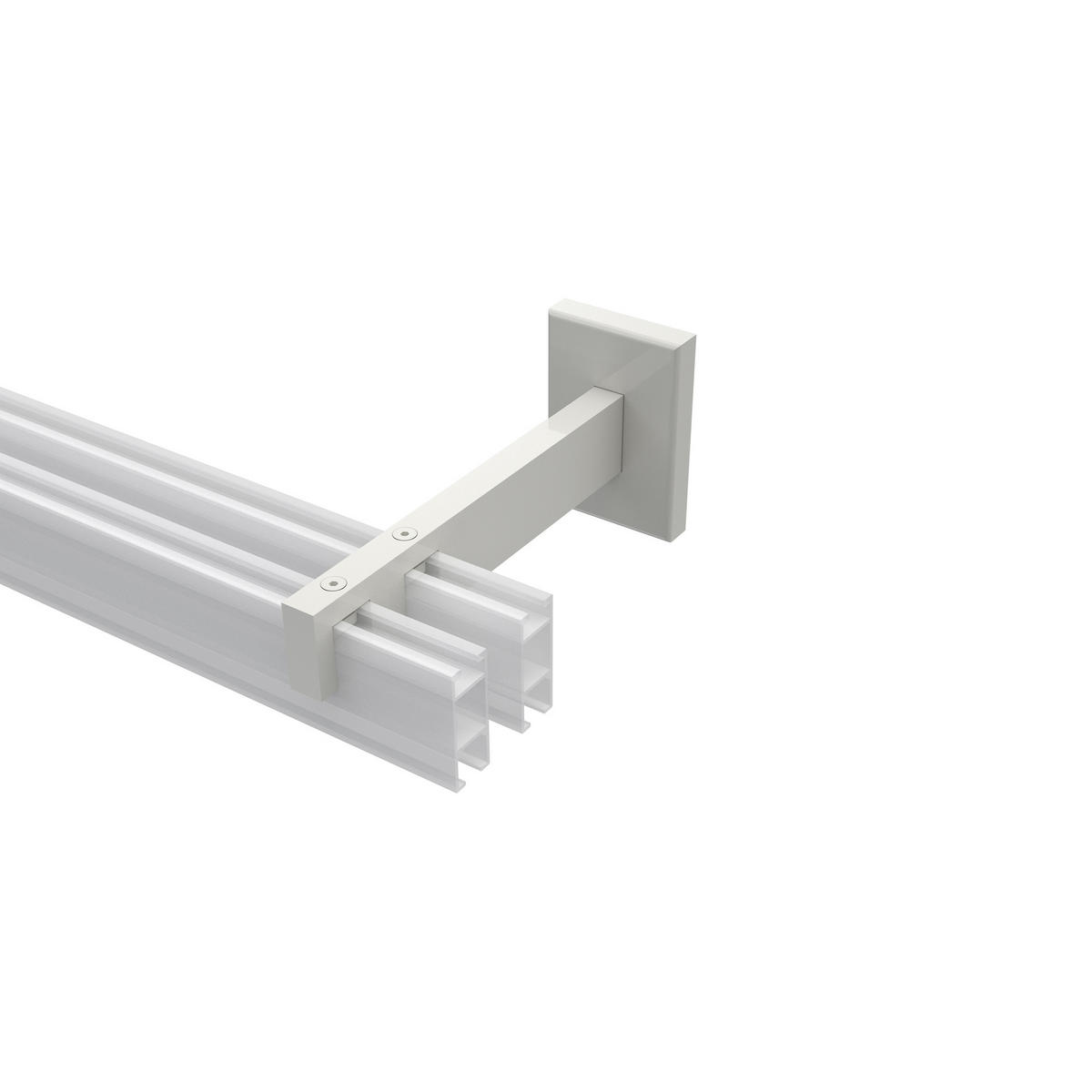 TRÄGER FÜR GARDINENSTANGEN INNENLAUF 14x35 mm, Smartline 2-läufig lang, Weiß - Weiß, Metall (14.5/6.5/4.5cm) - INTERDECO