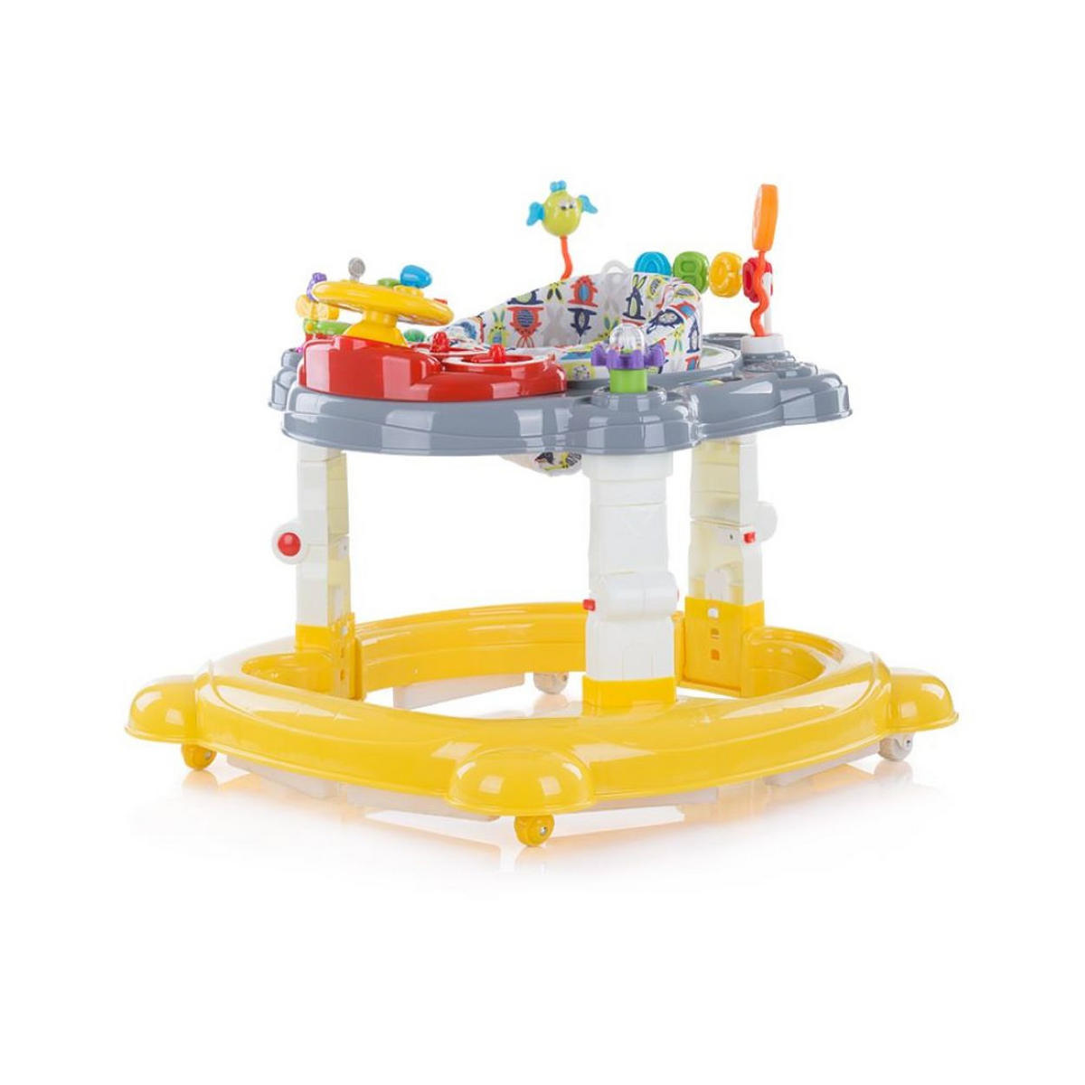 LAUFHILFE 4 in 1 Joya Lux gelb Hopser, Wippe, Activitycenter, Stopper - Gelb, Kunststoff (71/62/75cm) - Chipolino