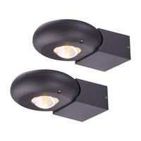 LED WANDLEUCHTE RINAH Aluminium Grau - Grau, Metall (14/7.1/19.5cm) - Globo Lighting