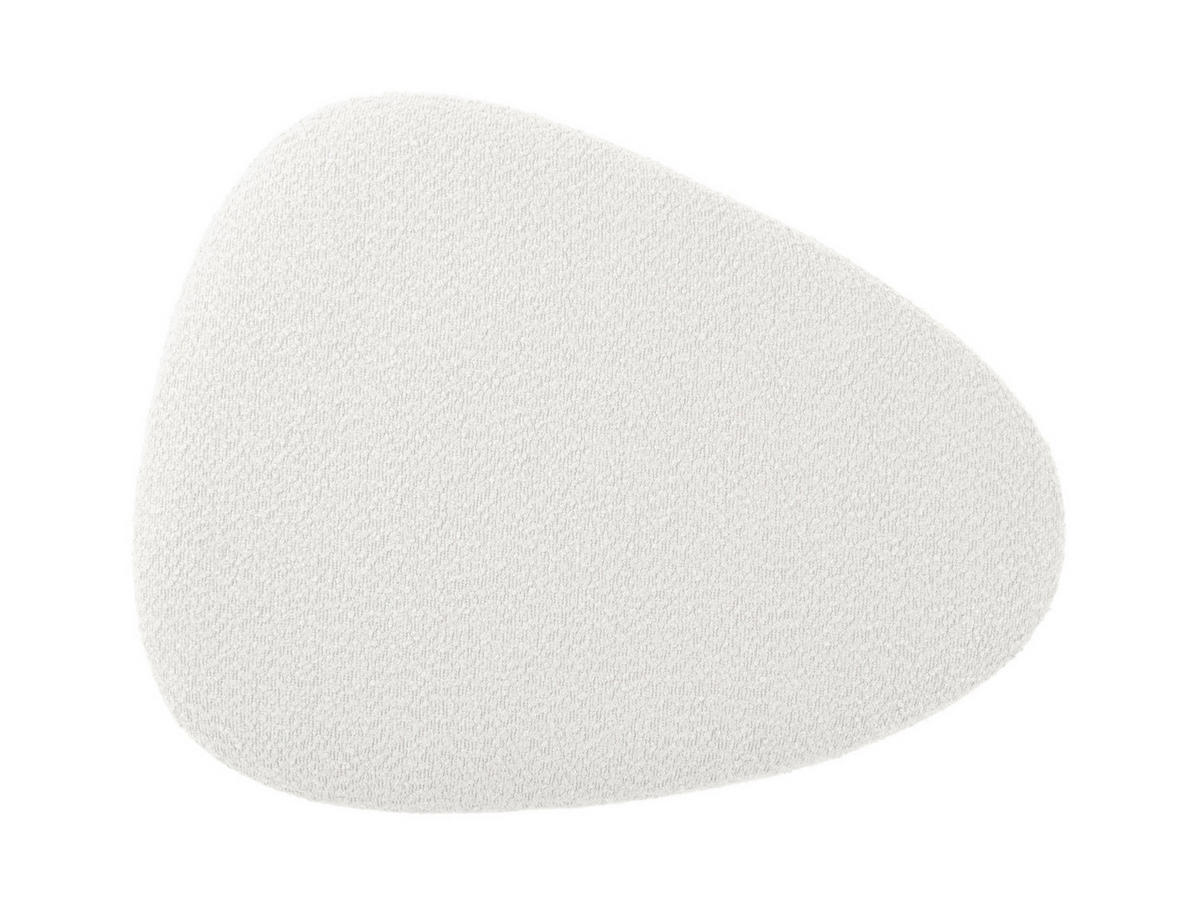 HOCKER Ada Organic 60/47/38 cm - Weiß, Textil (47/38/60cm) - Leitmotiv