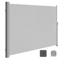 SEITENMARKISE Summer - Hellgrau, Metall (400/200cm) - SONGMICS