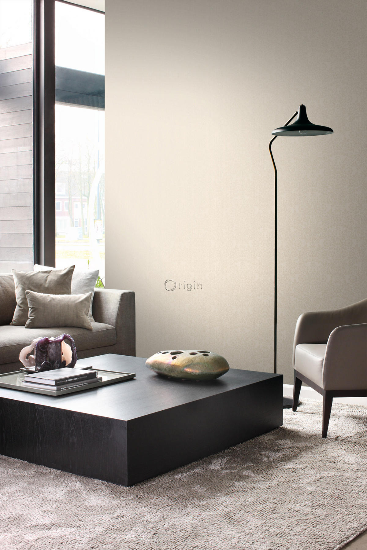 TAPETE Ornamente 53 cm x 10.05 m - Beige, Papier (53/1000cm) - Origin Wallcoverings