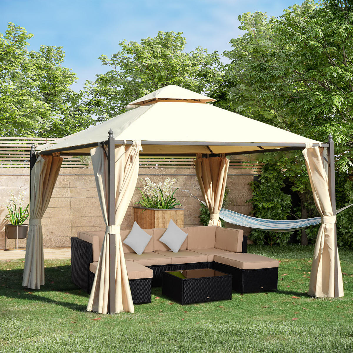 PAVILLON Beige 1 Stück - Beige, Naturmaterialien (300/275/300cm) - GiPP