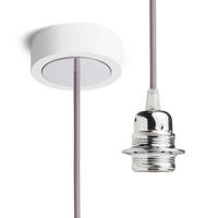 PENDELLEUCHTE HEX grau 15 W - Grau, Metall (8/8/27cm) - Rendl