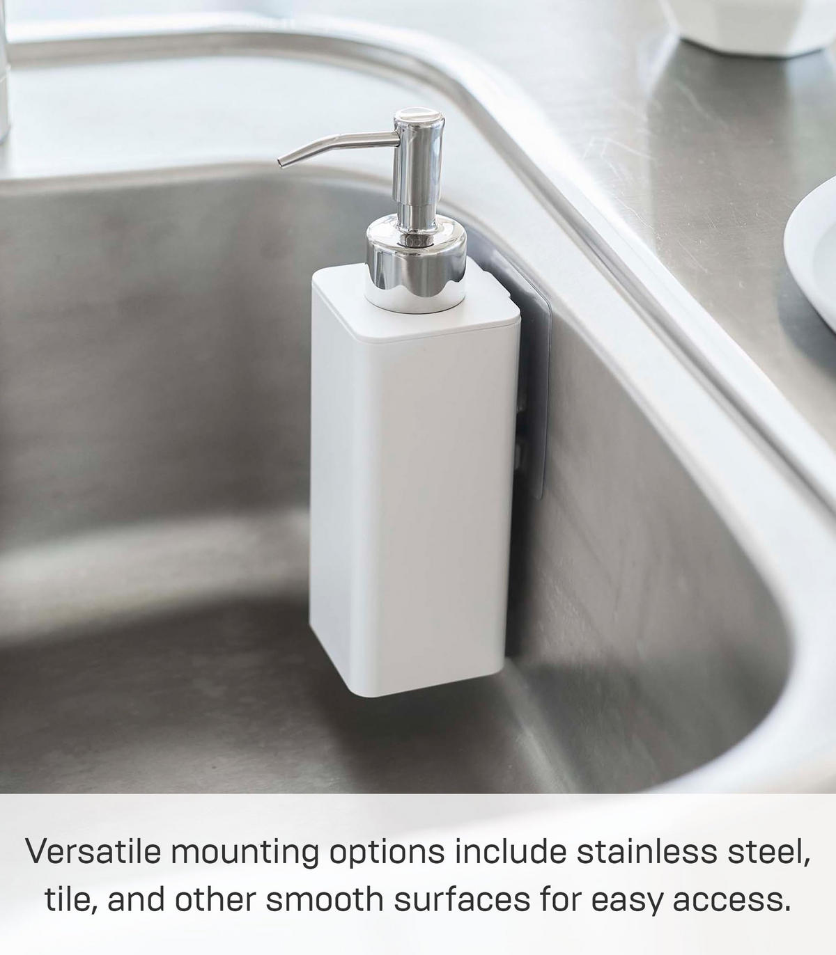 SEIFENSPENDER Film Hook 5351 weiß 19,5/5,5/7,5 cm - Weiß, Kunststoff (5.5/19.5/7.5cm) - Yamazaki