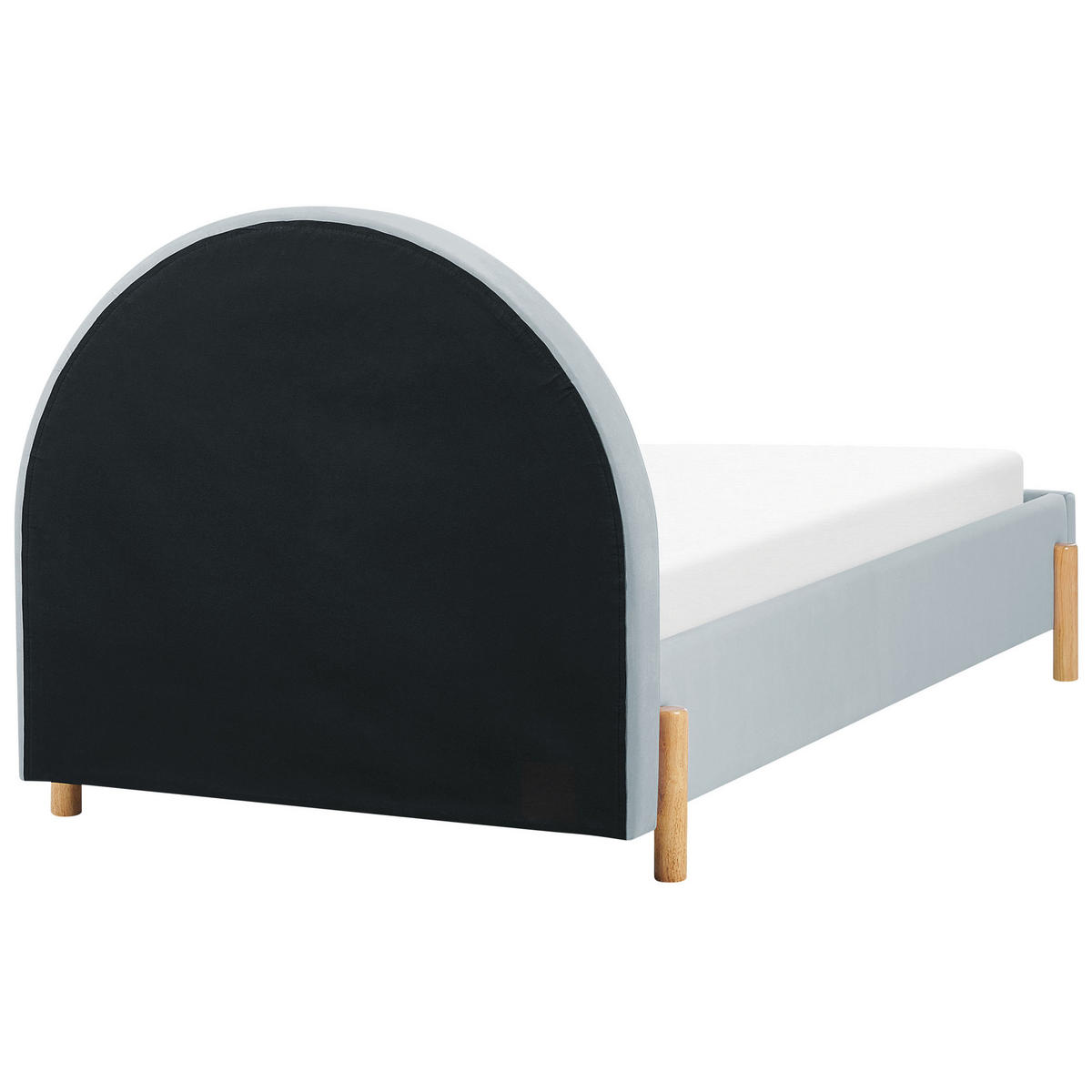 PAT TAPIȚAT 90/200cm albastru deschis Anet - albastru deschis, material textil (90/200cm) - Beliani