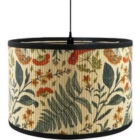LAMPENSCHIRM Bambus Muster 30/30/20 cm - Creme, Naturmaterialien (30/30/23cm) - Weltevree