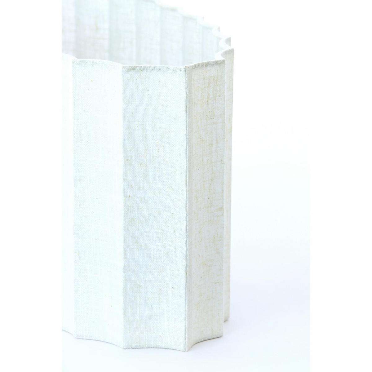 LAMPENSCHIRM Disli Weiß 58/24/27 cm - Weiß, Textil (58/24/27cm) - Light & Living