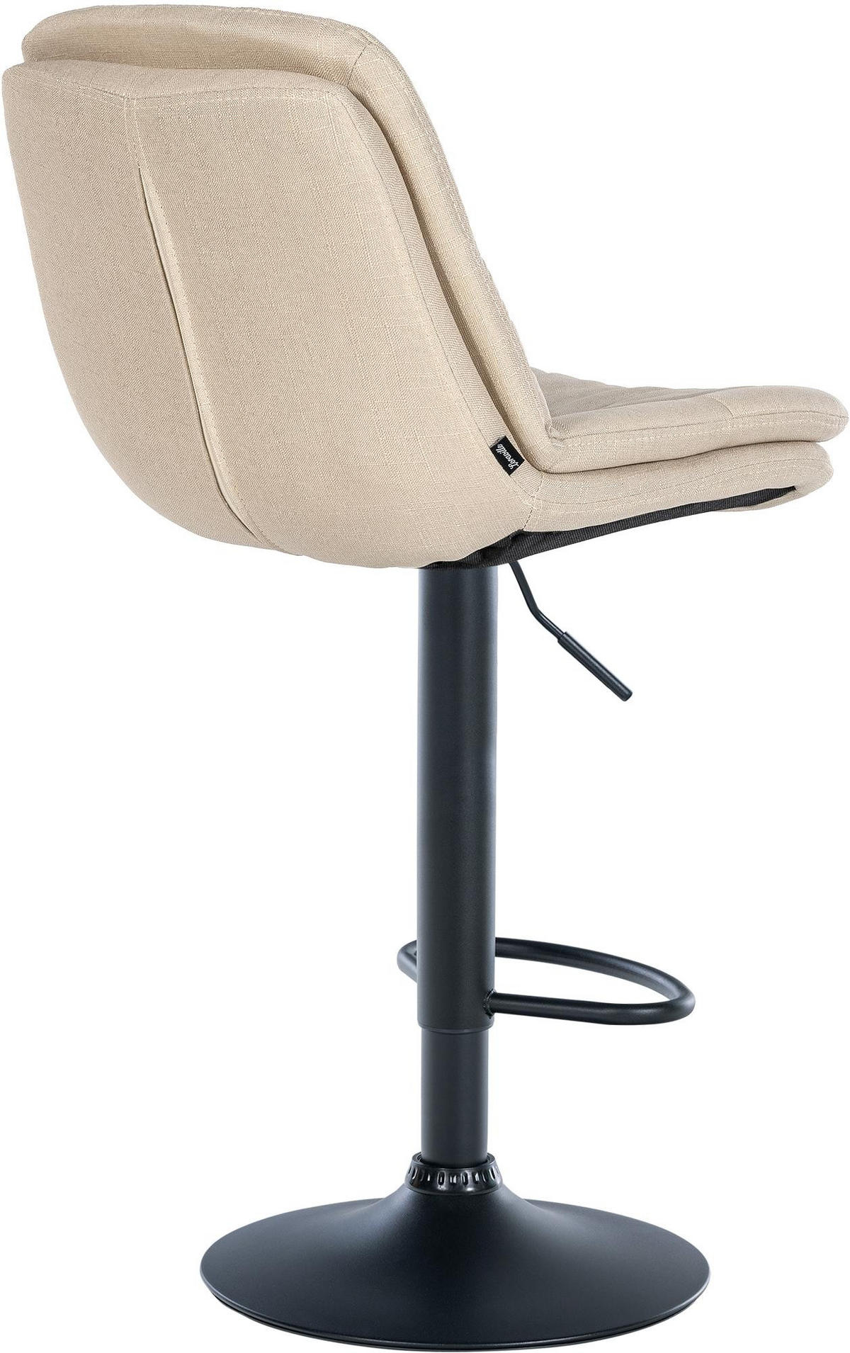 BARHOCKER Stoff creme - Creme/Schwarz, Textil (46/92/54cm) - CLP