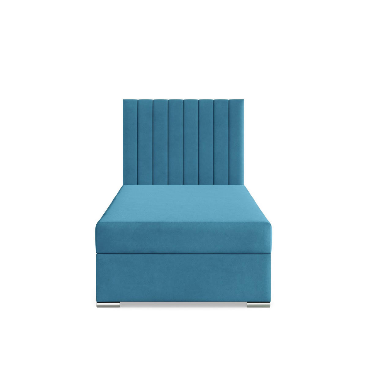 BOXBETT MIT KOPFTEIL 90x200 AGEN, Blau - Blau, Textil (90/200cm) - Mebligo