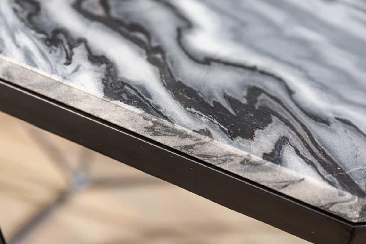COUCHTISCH DIAMOND Marmor rechteckig Grau 70cm - Grau, Stein/Metall (70/70/38cm) - riess-ambiente