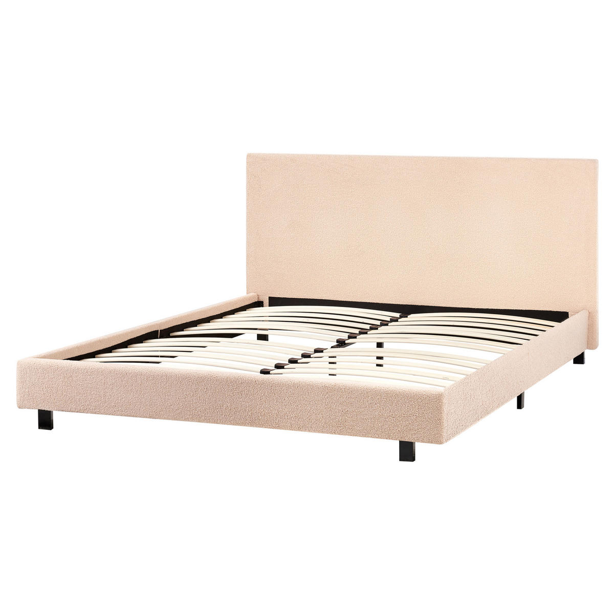 POLSTERBETT mit Lattenrost 160/200 cm Beige Albi - Beige, Textil (160/200cm) - Beliani