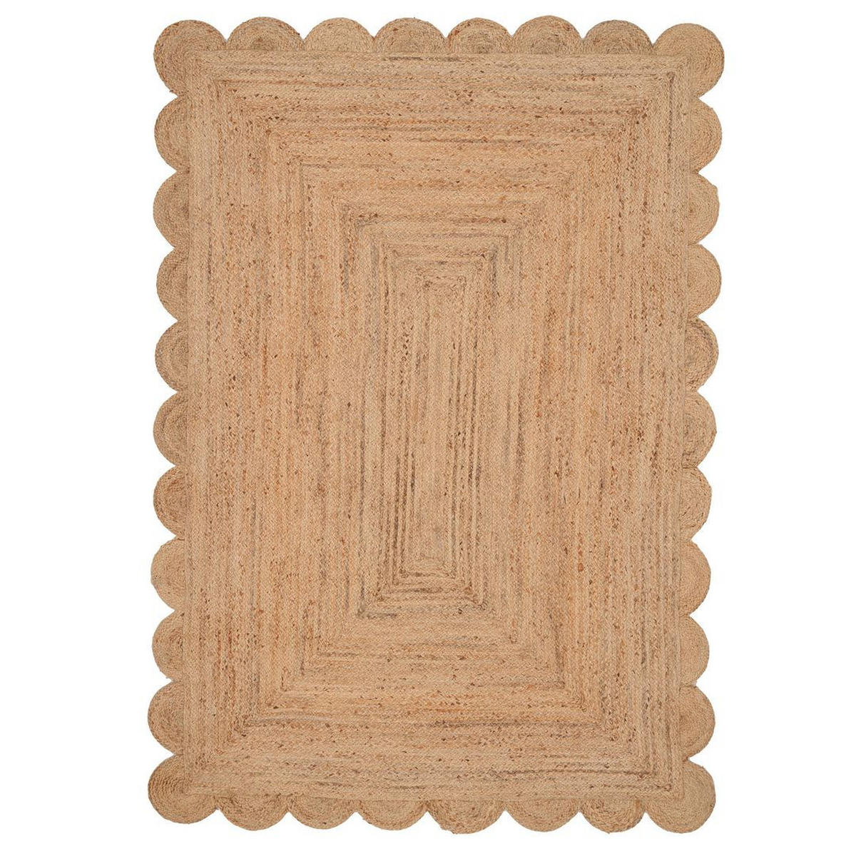 JUTETEPPICH Jute Braided Casper Beige - Beige, Textil (191/279cm) - Kukoon Rugs