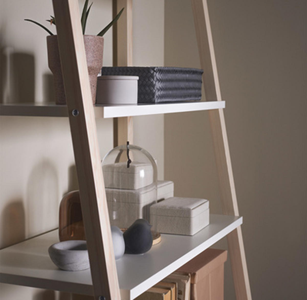 BÜCHERREGAL SPOT - Weiß, Holzwerkstoff (88/210/57cm)