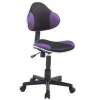 JUGENDDREHSTUHL Microfaser lila - Lila/Schwarz, Kunststoff/Textil (45/115/43cm) - CLP