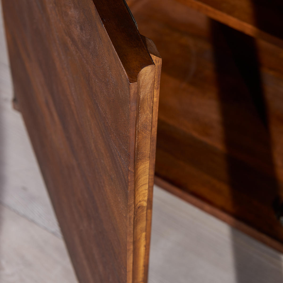 SIDEBOARD Mango 115x45x75 braun lackiert Amsterdam #09 - Braun, Holz (115/75/45cm) - Massivmoebel24