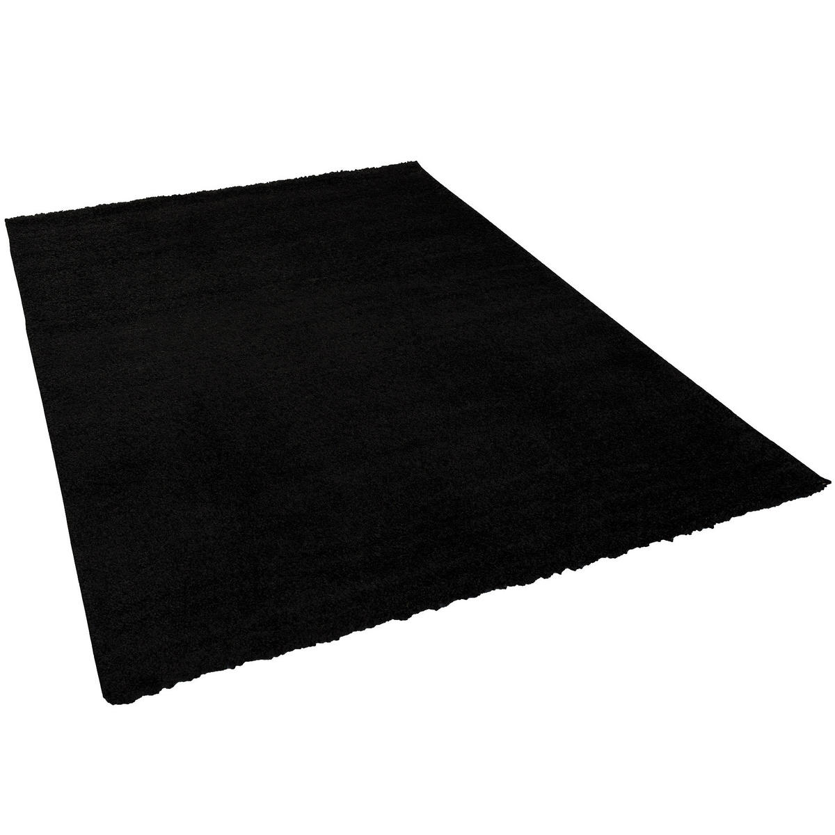 HOCHFLOR LANGFLOR TEPPICH ALOHA - Schwarz, Textil (120/170cm) - Pergamon