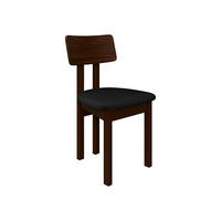 ESSZIMMERSTUHL Divo II - Nussbaumfarben/Schwarz, Holz/Textil (47/85/48cm) - MIRJAN24