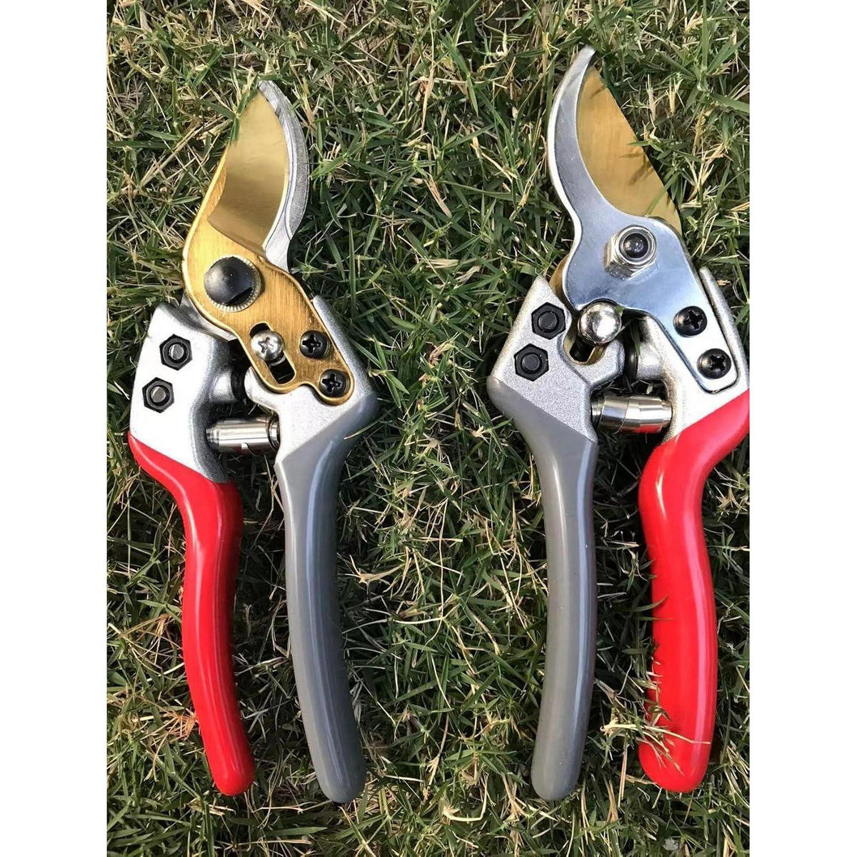 GARTENSCHERE Rot-grau - Multicolor, Metall (6.5/2.4/19.5cm)
