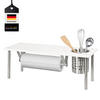 KÜCHENREGAL, weiß, Metall - Weiß, Metall (56/19/20cm) - bremermann