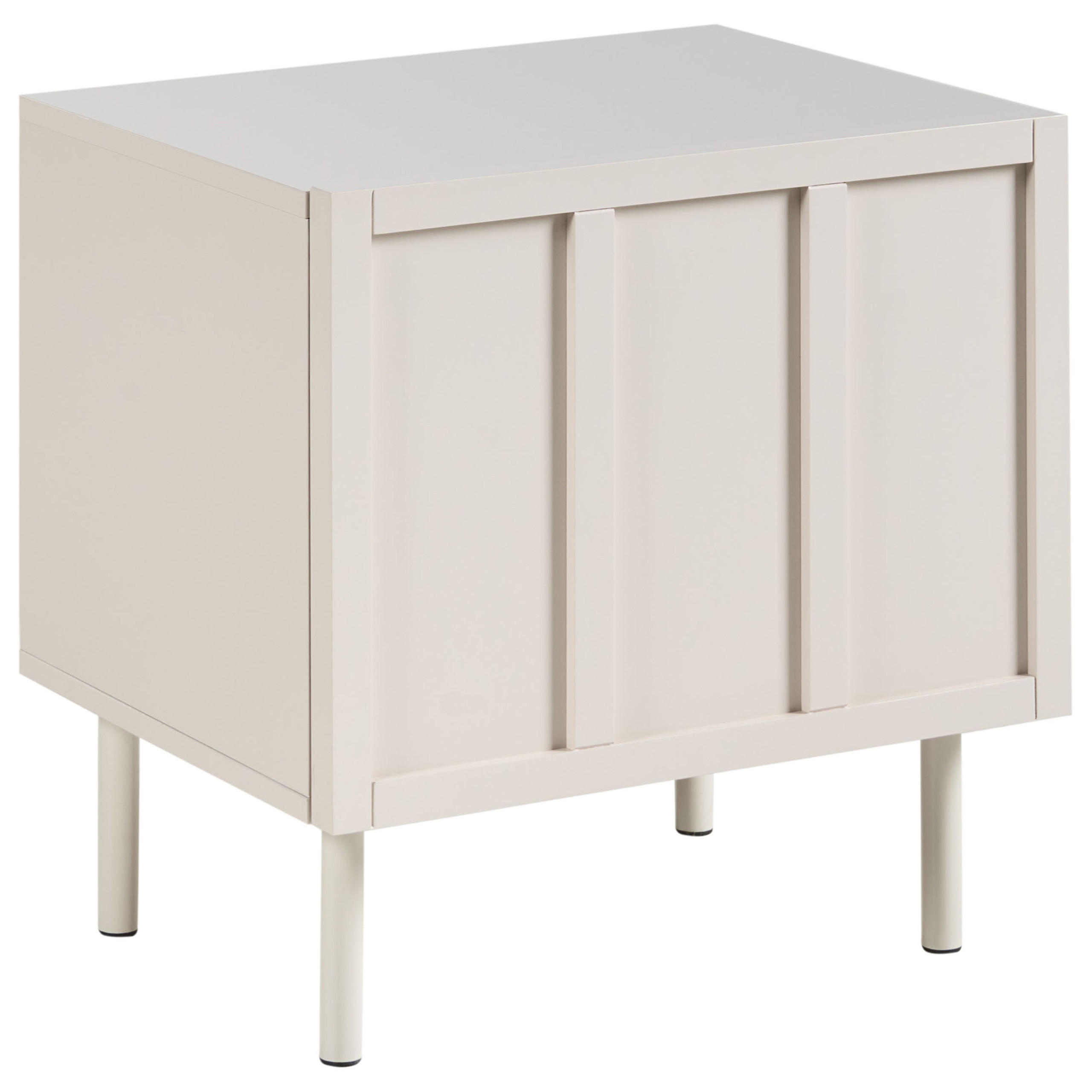 NACHTTISCH Hellbeige Clunes - Beige, Holzwerkstoff (40/50/50cm) - Beliani