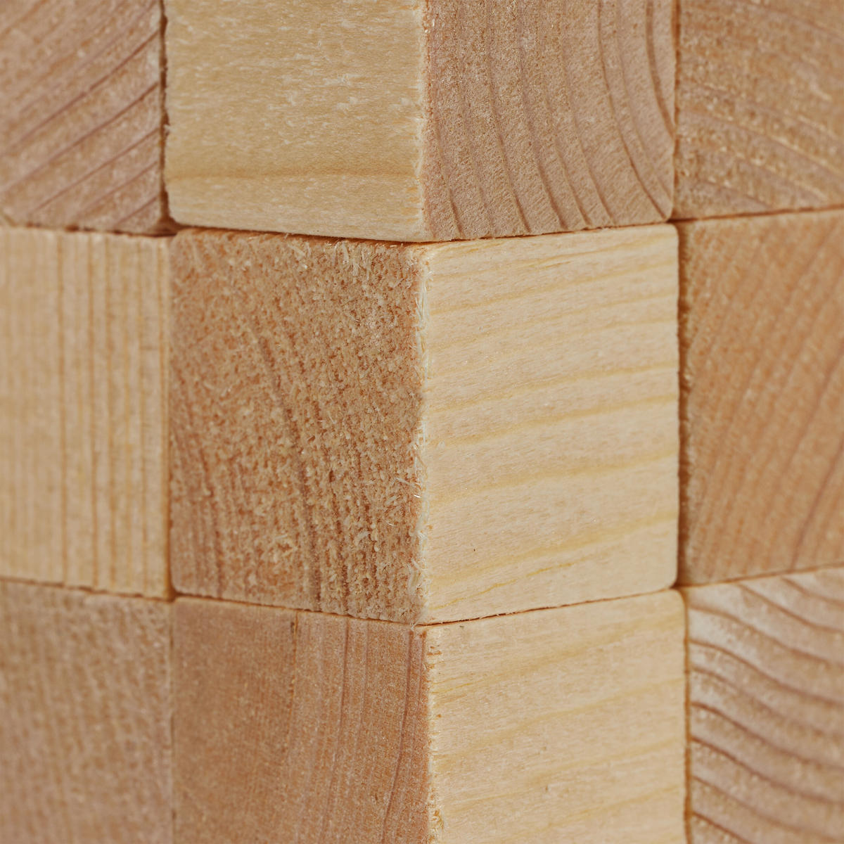 160XHOLZWÜRFEL - Hellbraun, Holz (2/2/2cm) - Relaxdays