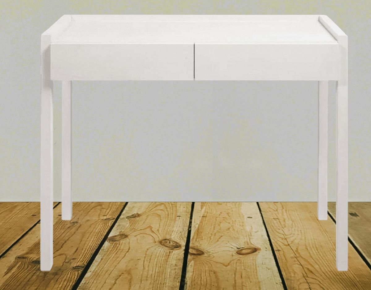KONSOLENTISCH Adele, weiß matt lackiert, 37/100/77 cm - Weiß, Holz (37/100/77cm) - WOODEK