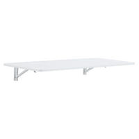WANDKLAPPTISCH klappbar platzsparend und vielseitig, Weiß - Weiß, Holzwerkstoff (56/18.5/114cm) - Redom