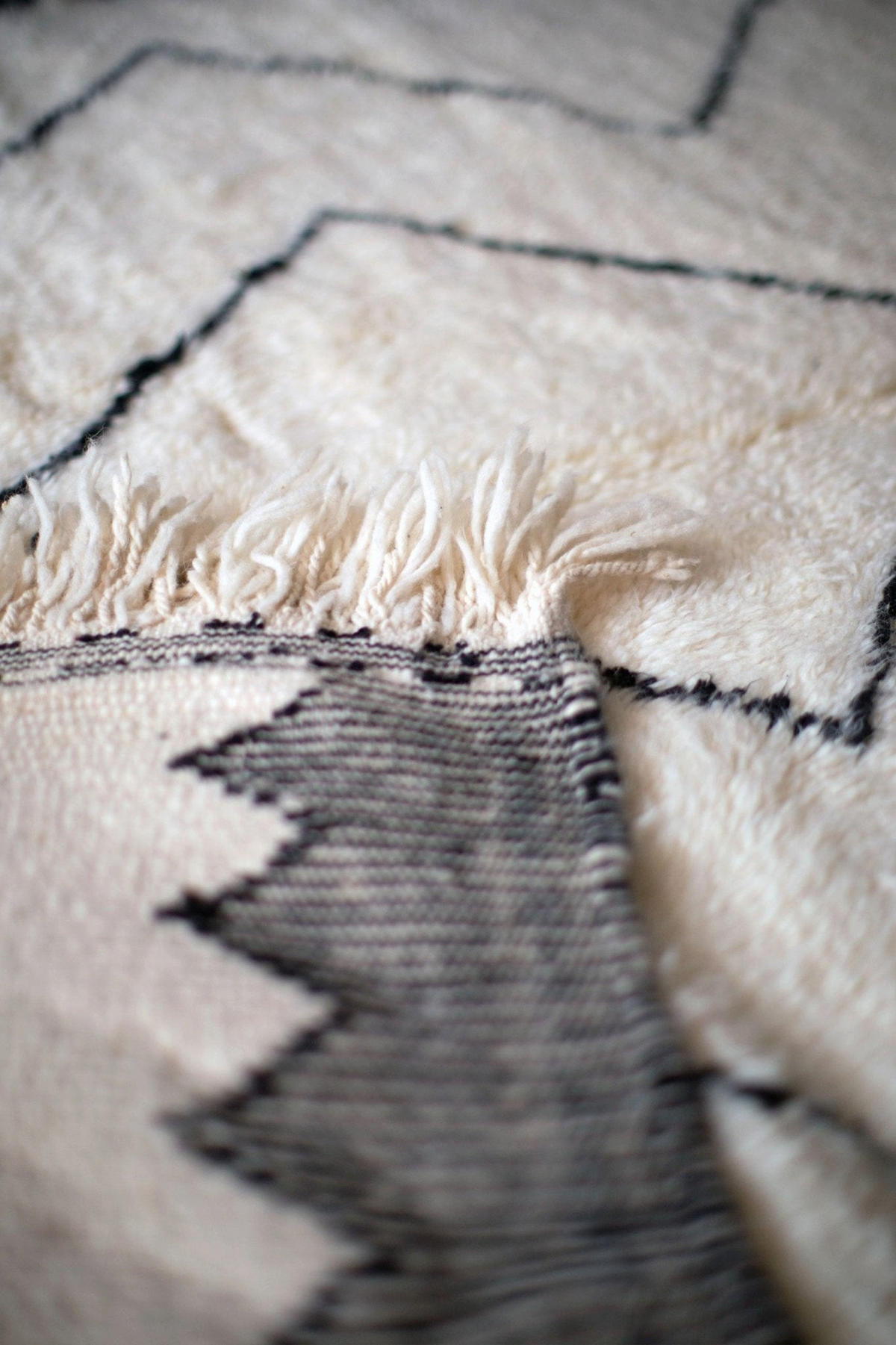 BERBERTEPPICH marokkanisch schwarz weiß Riad beige - Beige, Naturmaterialien (250/350cm) - AFK Living