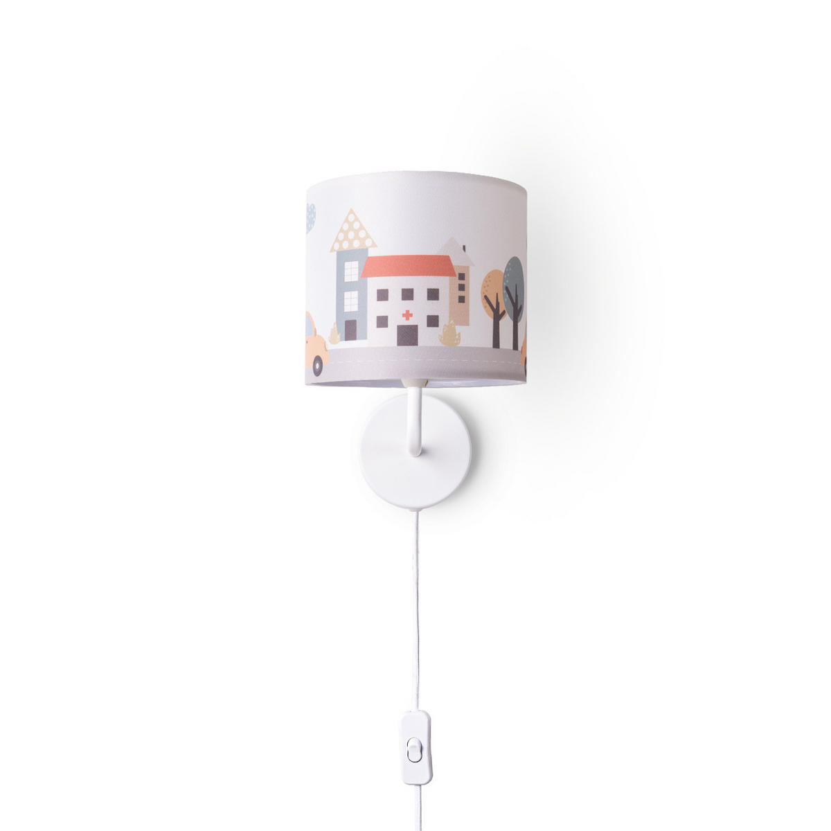 KINDERZIMMERLAMPE Luca Wl Cap 318 - Hellrot, Metall (18/26.9/20.9cm) - Paco Home