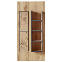 WANDBOARD Graphitfarben, Buchefarben  - Buchefarben/Graphitfarben, KONVENTIONELL, Holzwerkstoff (50/108/17cm) - Xora