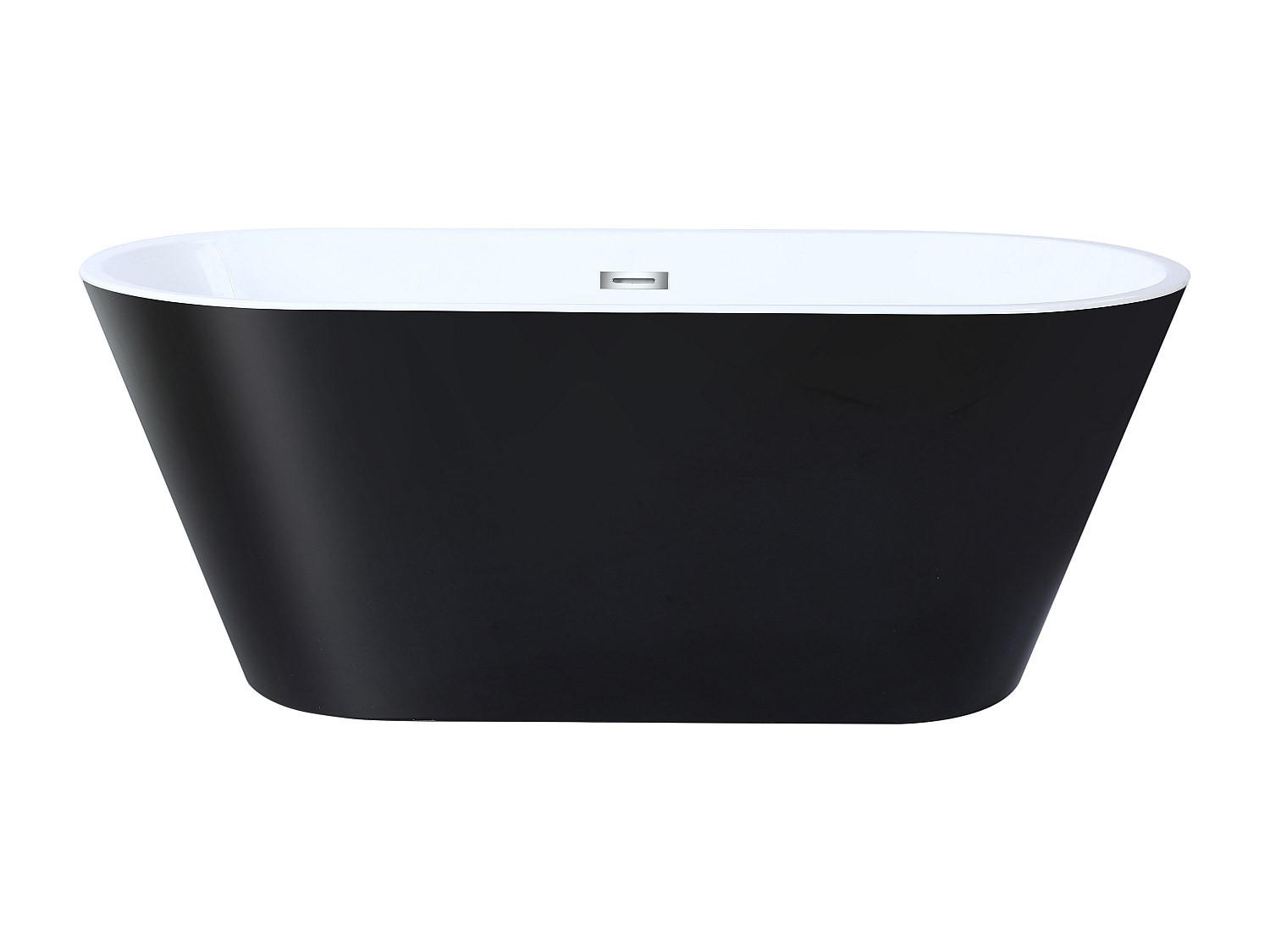 FREISTEHENDE Badewanne - 1 Person - Acryl - Schwarz - - Schwarz, Kunststoff (150/58/70cm) - Vente-Unique