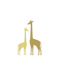 FOTOTAPETE Giraffen 150 x 279 cm - Gelb, Papier (150/279cm) - ESTAhome