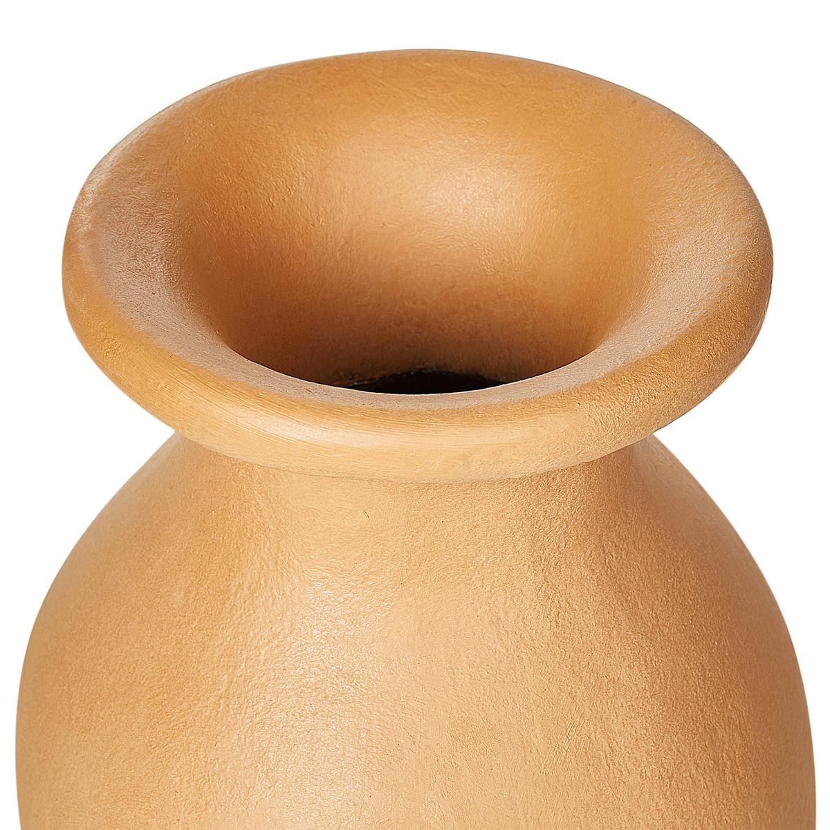 DEKOVASE Terrakotta orange Muar - Orange, Stein (60cm) - Beliani