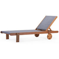 SONNENLIEGE saïgon Grau - Hellgrau, Metall (71/80/193cm) - Habitat Garten