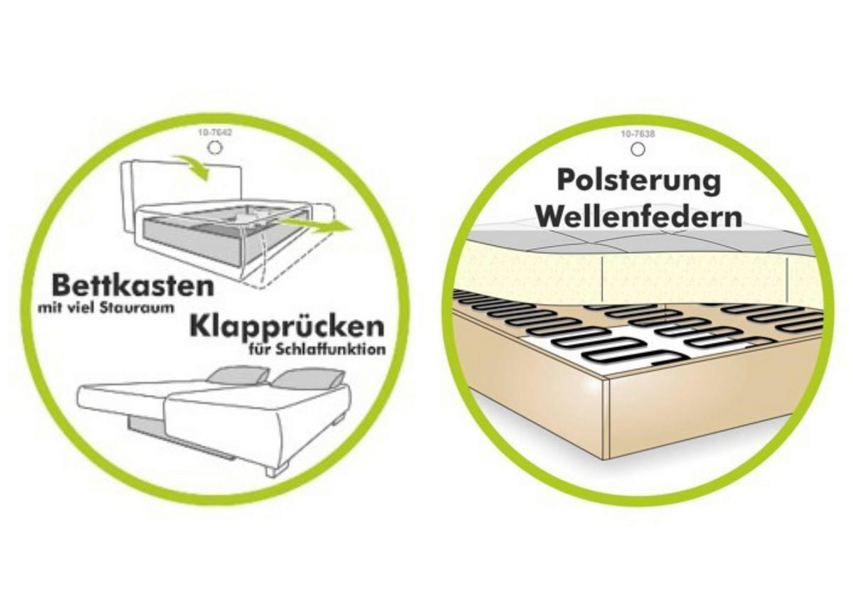 SCHLAFSOFA mit Bettkasten, Wellenfederung, Armlehnen verstellbar B200/T100/H84 cm, Liegefl.148x200 cm, Antikleder-Optik Mikrofaser Anthrazit / 15118 - Chromfarben/Anthrazit, Textil/Metall (200/84/100cm) - luma-home
