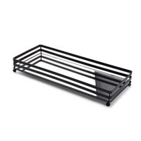 TABLETT Cedric Schwarz 29/16/5 cm Glas - Schwarz, Glas (16/5/29cm) - Mondex