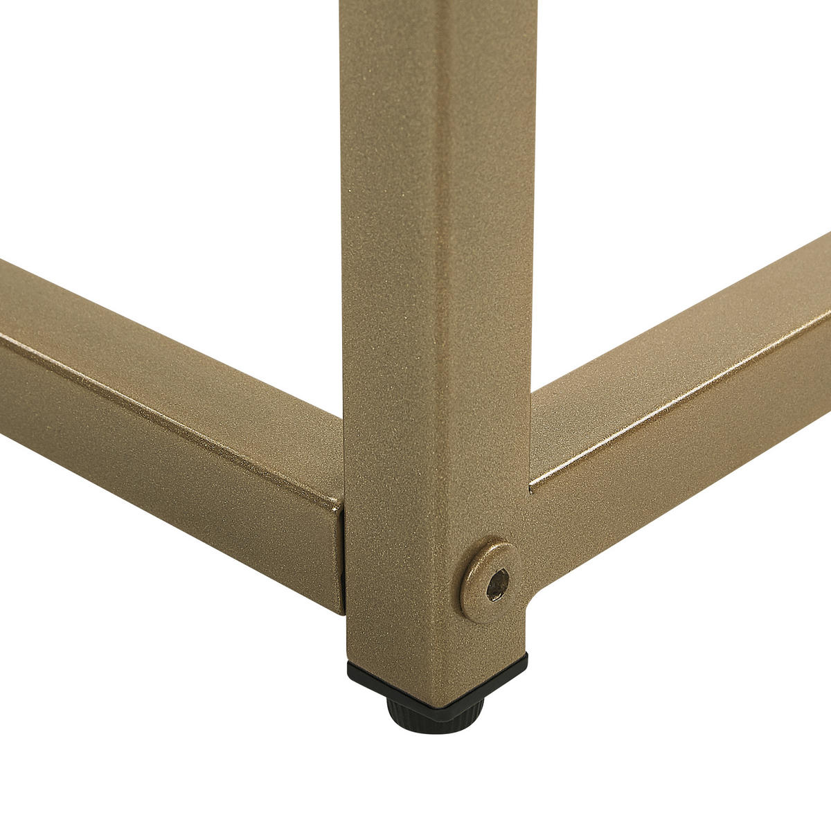 KONSOLENTISCH Marmor Optik weiß/gold Delano - Goldfarben/Weiß, Glas (30/80/76cm) - Beliani