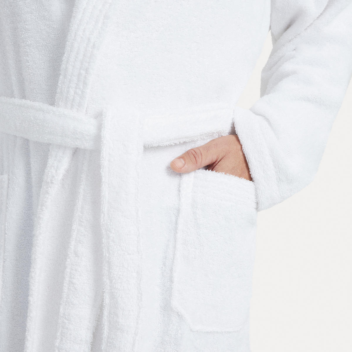 SCHALKRAGENMANTEL HOMEWEAR - Weiß, Textil (XSnull) - MÖVE