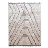 BERBERTEPPICH ethnisch minimalistisch aus Wolle 300x 400 cm - Weiß, Naturmaterialien (300/400cm) - AFK Living
