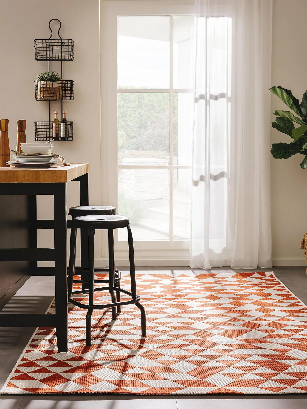 OUTDOORTEPPICH Cleo Orange 200x300 cm - Orange, Kunststoff/Textil (200/300cm) - benuta Nest