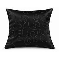 KISSENBEZUG 60/60 cm Schwarz Damast Circle - Schwarz, Textil (60/60cm) - TiborTex