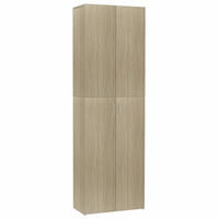 BÜROSCHRANK SONOMA-EICHE 60X32X190 CM HOLZWERKSTOFF - Sonoma Eiche, Holz (32/190/60cm) - vidaXL