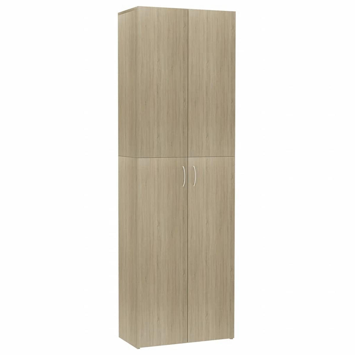 BÜROSCHRANK SONOMA-EICHE 60X32X190 CM HOLZWERKSTOFF - Sonoma Eiche, Holz (32/190/60cm) - vidaXL